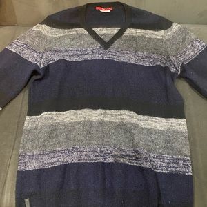 Prada v-neck sweater stripped